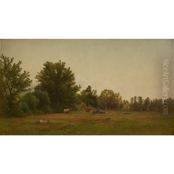 Near Tamworth, New Hampshire Oil Painting by John William Casilear