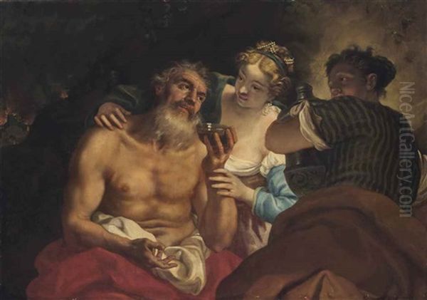 Lot And His Daughters by Niccolo Cassana