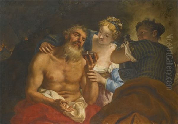 Lot And His Daughters by Niccolo Cassana