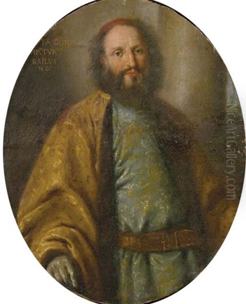 Ritratto Di Giambattista Dona, A Tre Quarti Di Figura Oil Painting by Niccolo Cassana