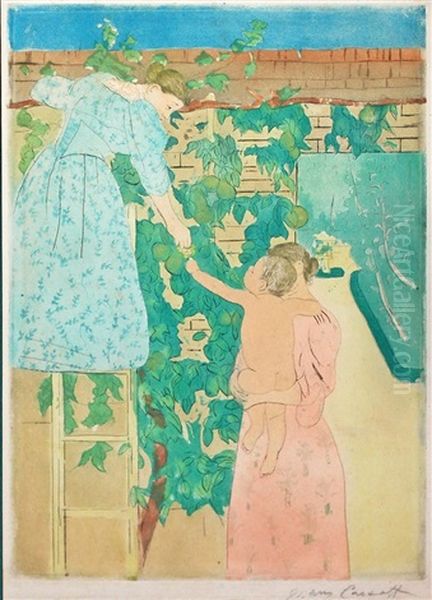 Caravane Dans Le Desert Oil Painting by Mary Cassatt