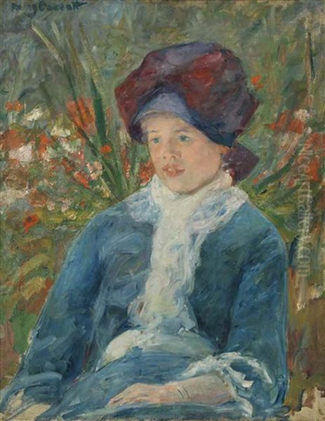 Susan Seated In A Garden Oil Painting by Mary Cassatt