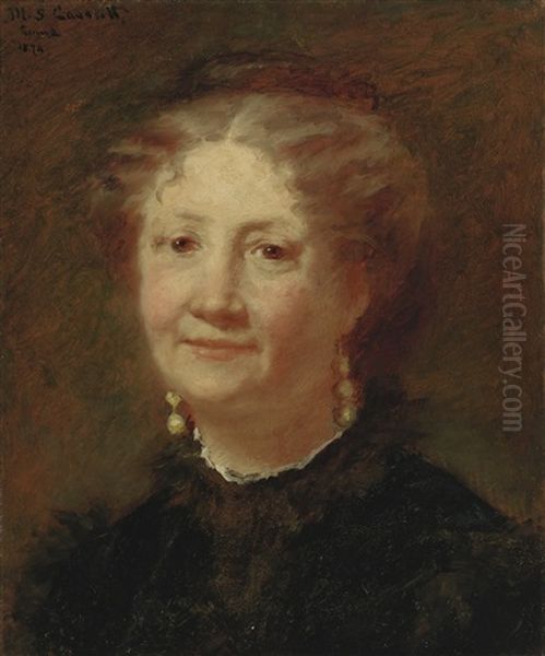 Portrait Of Mme Cortier Oil Painting by Mary Cassatt