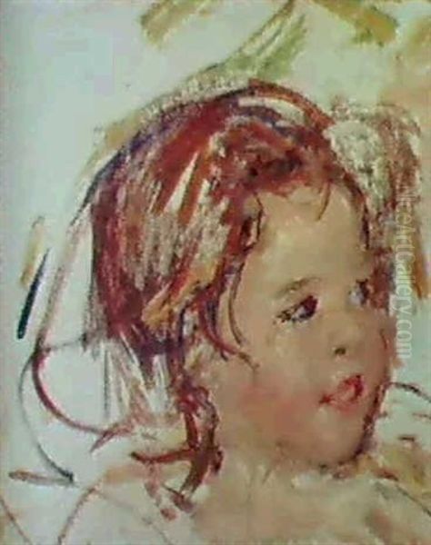 Portrait D'enfant Oil Painting by Mary Cassatt