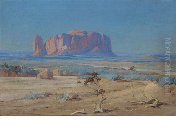 The Sentinel Of The Desert Oil Painting by Gerald Cassidy