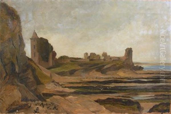 St. Andrews Castle Oil Painting by James Cassie