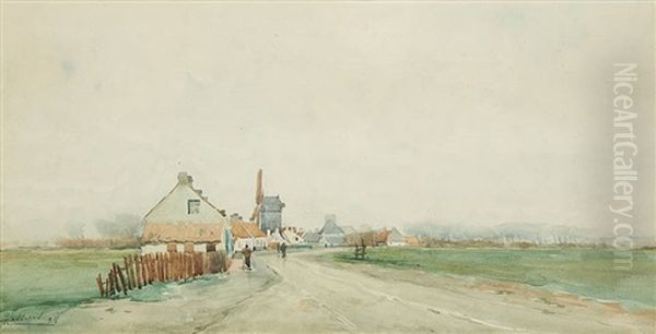 Vue Des Environs De Knokke Oil Painting by Hendrick Cassiers