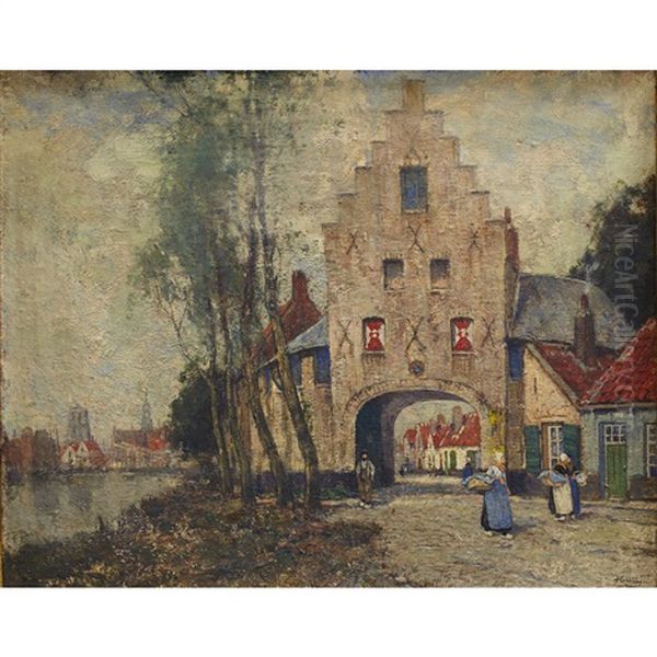 Zierikzee Oil Painting by Hendrick Cassiers