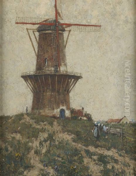 Le Moulin Oil Painting by Hendrick Cassiers