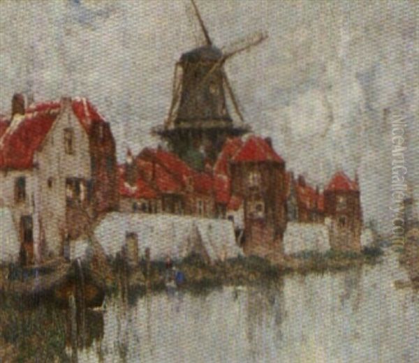 Zicht In Zeeland Oil Painting by Hendrick Cassiers