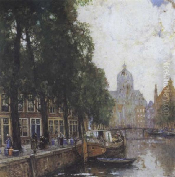 Stadsgezicht Oil Painting by Hendrick Cassiers