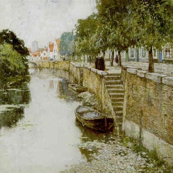 Reiezicht (brugge) Oil Painting by Hendrick Cassiers