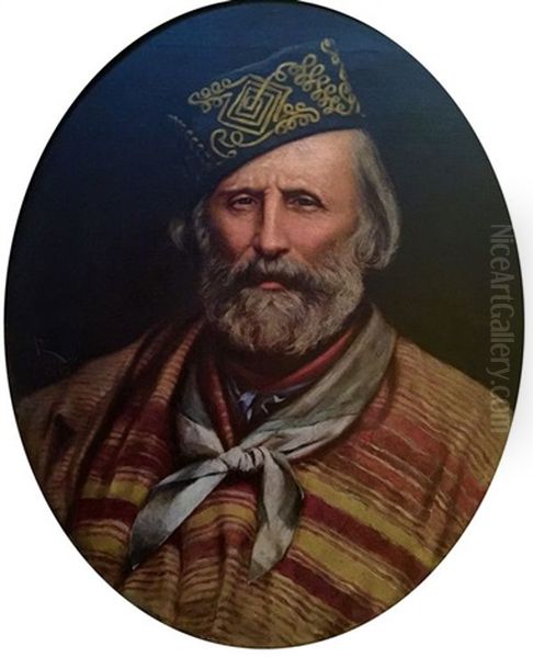 Garibaldi Oil Painting by Amos Cassioli