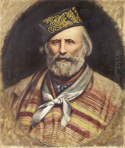 Garibaldi Oil Painting by Amos Cassioli