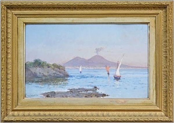 View Of Naples Oil Painting by Francesco Coppola Castaldo