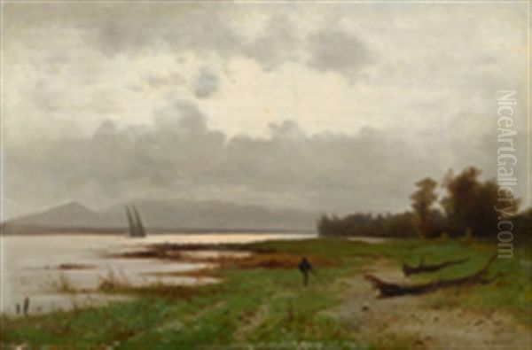 Genfersee Oil Painting by Gustave Castan