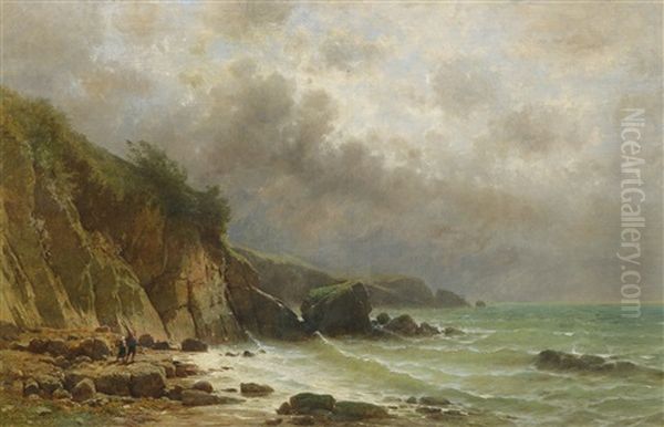 Avant La Tempete Oil Painting by Gustave Castan