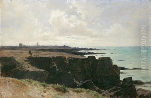 Bord De L'ocean (at The Coast) Oil Painting by Gustave Castan