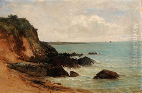 A Concarneau Oil Painting by Gustave Castan