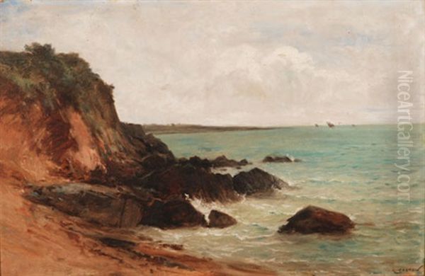 A Concarneau Oil Painting by Gustave Castan