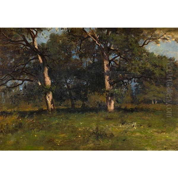 Waldlichtung Oil Painting by Gustave Eugene Castan