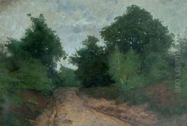 Paysage De Cernay-la-ville Oil Painting by Gustave Eugene Castan