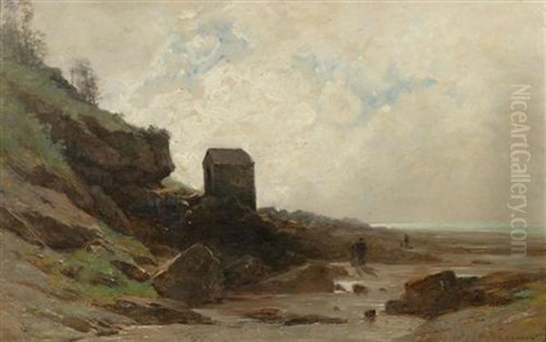 Bergbach Oil Painting by Gustave Eugene Castan