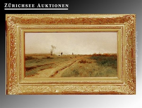 Landschaft Oil Painting by Gustave Eugene Castan