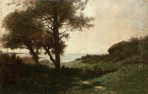 Concarneau Oil Painting by Gustave Eugene Castan