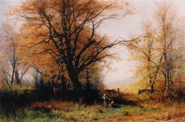 Paysage D'automne Oil Painting by Gustave Eugene Castan