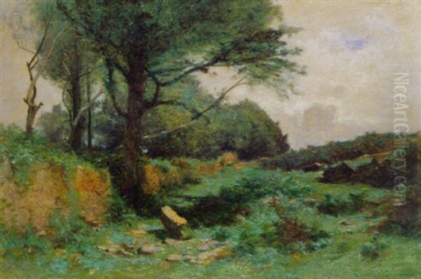 Landschaft In Der Bretagne Oil Painting by Gustave Eugene Castan