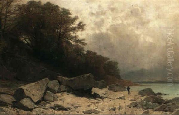 Bretonische Landschaft by Gustave Eugene Castan