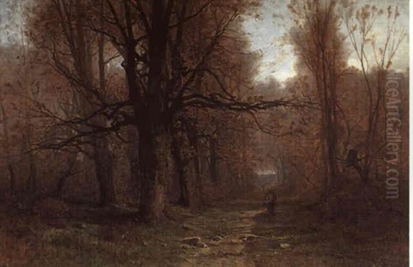 Paysage D'automne Oil Painting by Gustave Eugene Castan