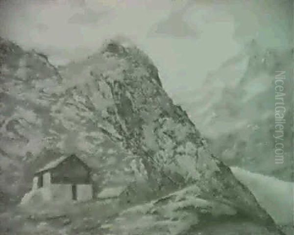 Hochgebirge Oil Painting by Gustave Eugene Castan