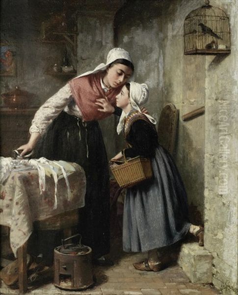 The Errand Oil Painting by Pierre Jean Edmond Castan