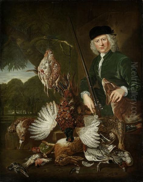 A Huntsman With His Spoils Oil Painting by Pieter Casteels III