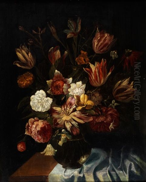 Blumenstillleben Oil Painting by Pieter Casteels III