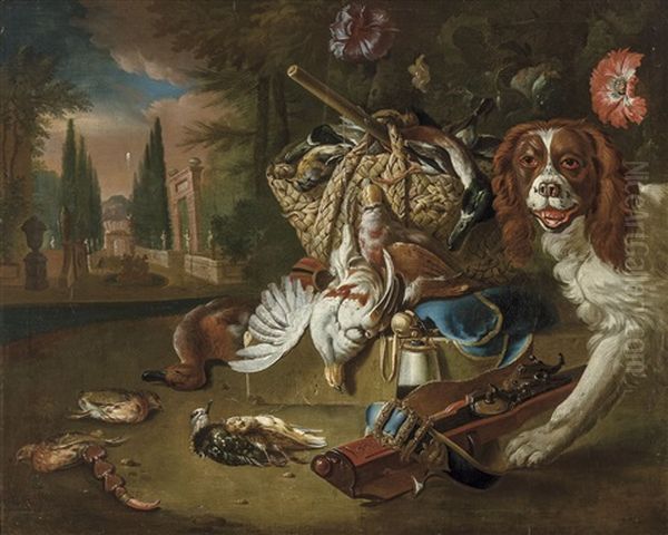 Casteels_pieter Ii Nature Morte De Chasse Oil Painting by Pieter Casteels III