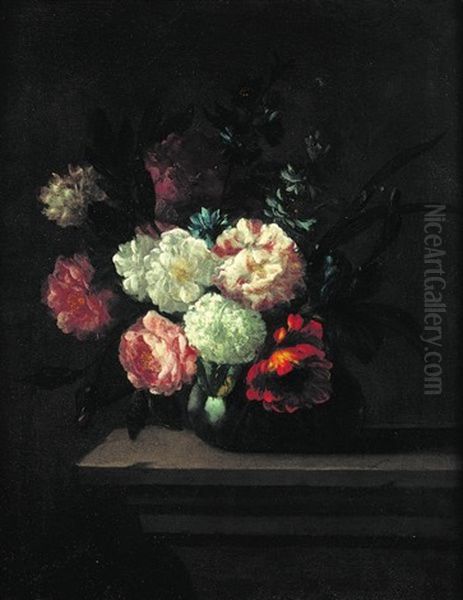 Nature Morte Au Vase De Fleurs Oil Painting by Pieter Casteels III