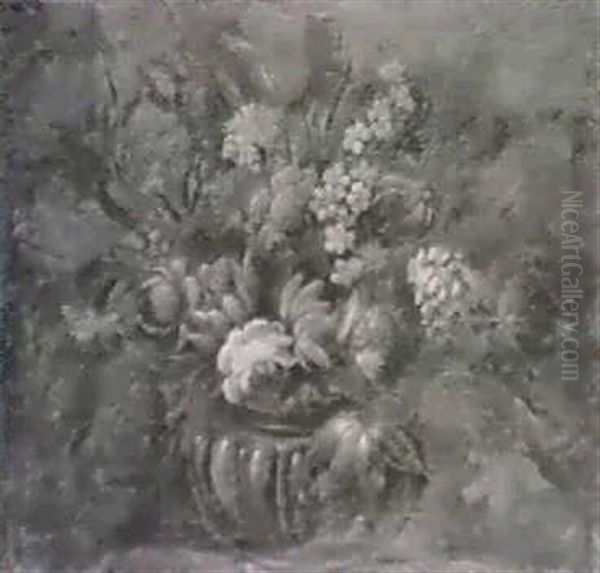 Still Life Studies With Mixed Flowers In Vases Oil Painting by Pieter Casteels III