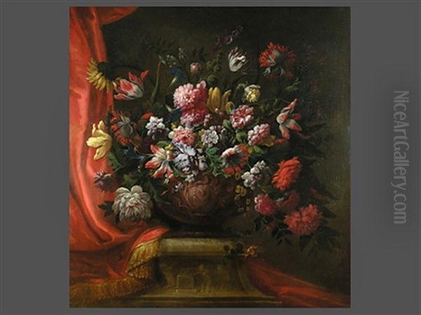 Blumenstillleben Oil Painting by Pieter Casteels the Younger