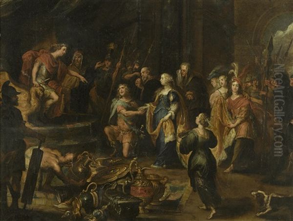 The Continence Of Scipio Oil Painting by Pauwels Casteels