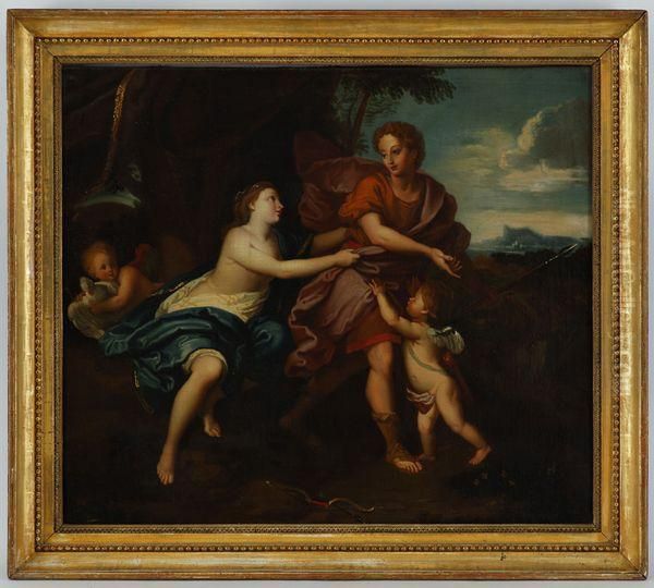 Venus Et Adonis Oil Painting by Jacopo (Giacomo) Amigoni