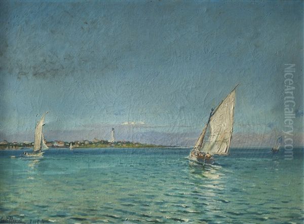 Punta Del Este Oil Painting by Roberto Castellanos