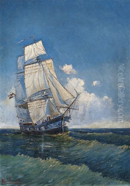 Velero Oil Painting by Roberto Castellanos