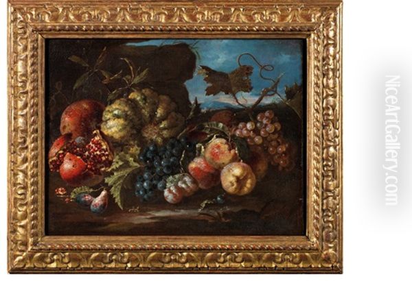 Natures Mortes Oil Painting by Giovanni Paolo Castelli (lo Spadino)