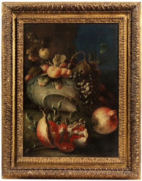 Fruchtestilleben Oil Painting by Bartolomeo Castelli the Younger