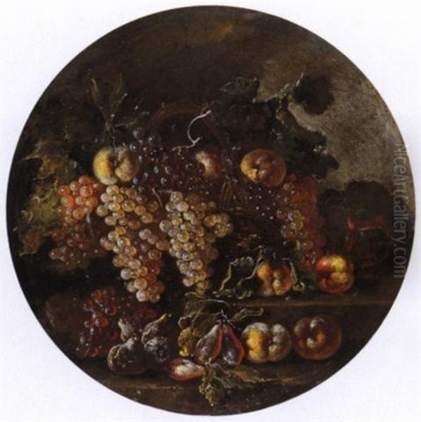 Natura Morta Di Frutta Oil Painting by Bartolomeo Castelli the Younger