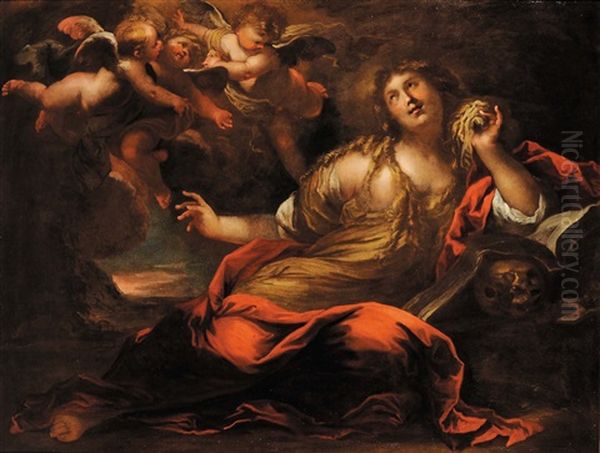 Maddalena Oil Painting by Valerio Castello