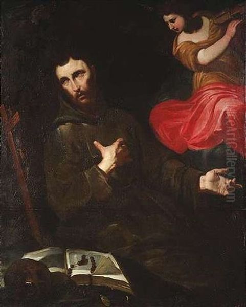 Der Hl. Franziskus In Ekstase Oil Painting by Valerio Castello